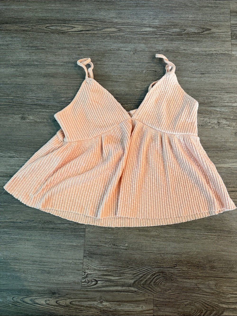 wild fable Blush Peach Ribbed V-Neck Sweater Top